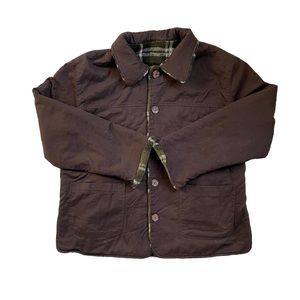 Vintage Express reversible plaid Fall jacket